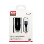 Автомобільний зарядний пристрій XO CC39 USB 18W QC3.0 3A cable lightning, Black