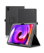 Чехол - книжка Textile Leather Case with Stand для Blackview Oscal Pad 15, Black