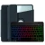 Чехол с Bluetooth-клавиатурой Glass Magnet Flip Cover 360 для Xiaomi Pad 6S Pro с RGB-подсветкой