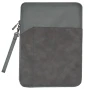 Універсальний чохол-сумка Textile для планшетів 12.3"-12.9" з ручкою-петелькою темно-сірий