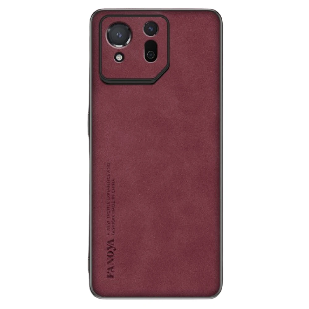 Кожаный чехол - накладка Fanoya для Asus Rog Phone 8 / 8 Pro​ бордовый
