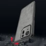 Кожаный чехол - накладка Fanoya для Asus Rog Phone 8 / 8 Pro​ серый