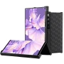 Кожаный раскладной чехол PU для Huawei Mate XS 2 розовый