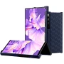 Кожаный раскладной чехол PU для Huawei Mate XS 2 розовый