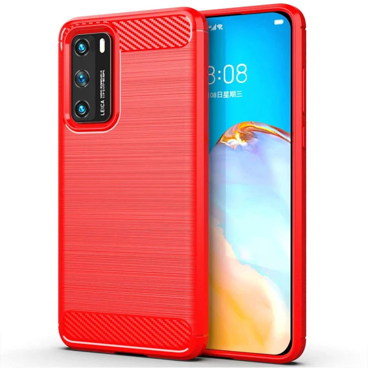 Чохол-накладка Carbon для Huawei P40 
