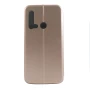 Шкіряний чохол-книжка Premium Edge для Huawei P20 Lite 2019 золотий