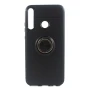 Чехол-накладка C-KU Auto Focus 360 Rotating Ring для Huawei P40 Lite E / Y7 P черный с красным