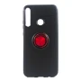 Чехол-накладка C-KU Auto Focus 360 Rotating Ring для Huawei P40 Lite E / Y7 P черный с красным