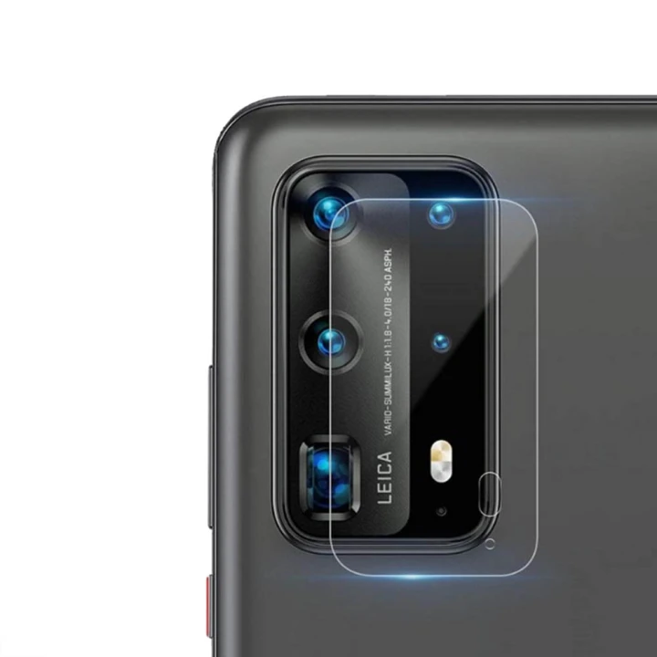 Захисне скло Tempered Glass 0,3 мм 2.5D на задню камеру для Huawei P40 Pro Plus, Transparent