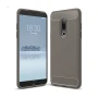 Чохол накладка Polished Carbon для Meizu 15 Plus сірий