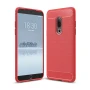 Чохол накладка Polished Carbon для Meizu 15 Plus сірий