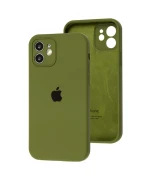 Чехол Silicone Case Full Size with Frame для iPhone 12 / 12 Pro