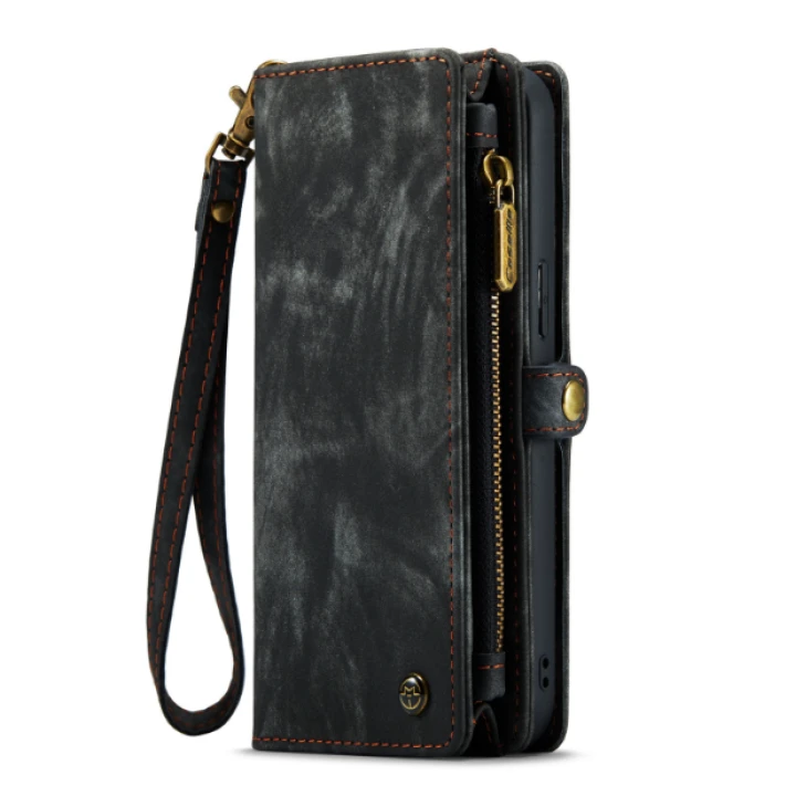 Чехол-кошелек CaseMe Retro Leather для Apple iPhone 14 Plus, Black