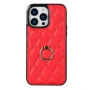 Чохол-накладка Lingge для Apple iPhone 14 Pro з кільцем-тримачем рожевий
