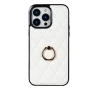 Чохол-накладка Lingge для Apple iPhone 14 Pro з кільцем-тримачем рожевий