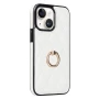 Чехол-накладка Lingge для Apple iPhone 14 Plus​ с кольцом-держателем чёрный