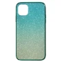 Чохол-накладка Glass Case Ambre для Apple iPhone 11 Pro рожевий з голубим