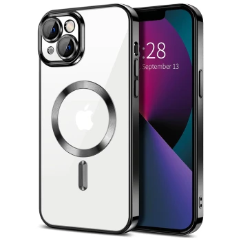 Силиконовый чехол Fashion Shining для iPhone 14 Plus с поддержкой беспроводной зарядки