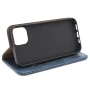Кожаный чехол книжка Epik Rivet New для Apple iPhone 13 Mini синий