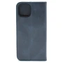 Кожаный чехол книжка Epik Rivet New для Apple iPhone 13 Mini синий