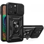 Чехол накладка Ricco Camera Sliding для Apple iPhone 15 Pro черный