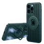 Чехол Omeve Magnetic Heat Dissipation для Apple iPhone 115 Pro Max с рассеянием тепла и выдвижной подставкой фиолетовый