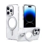 Чохол - накладка Magsafe Magnetic Ring для Apple iPhone 15 Pro з магнітним кільцем фіолетовий