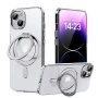 Чохол - накладка Magsafe Magnetic Ring для Apple iPhone 15 Plus з магнітним кільцем блакитний