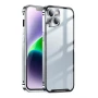 Чохол накладка Metal Glass для iPhone 15 Plus із додатковим захистом на камеру