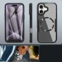 Чехол Double Shield 360 with Ring для iPhone 16 Plus синий