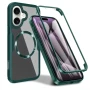 Чехол Double Shield 360 with Ring для iPhone 16 Plus синий