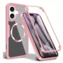 Чехол Double Shield 360 with Ring для iPhone 16 Plus синий