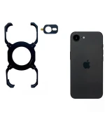 Чохол Metal Bamper Case з магнітним кільцем для iPhone 16e із захистом на камеру