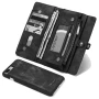 Чехол-кошелек CaseMe Retro Leather для Apple iPhone 7 Plus / 8 Plus, Black