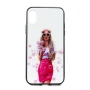 Чехол-накладка Glass Case Girls для Apple iPhone X / XS 4