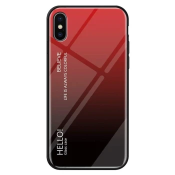 Чехол-накладка Gradient HELLO для Apple iPhone X / XS
