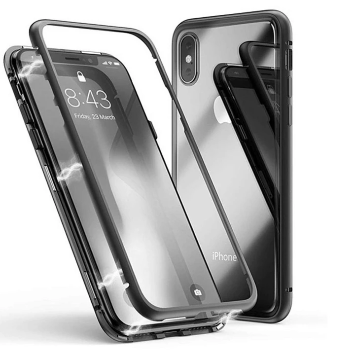 Накладка бампер магнит KUVETE AIR SKIN для Apple iPhone XS Max 6.5 Black