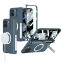 Чехол Magnetic Shield 360 with Stand для Google Pixel 9 Pro Fold с функцией беспроводной зарядки серебряный