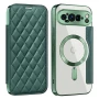 Чехол книжка Lingge Glass для Google Pixel 9 Pro с магнитным кольцом розовый