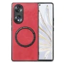 Кожаный чехол - накладка Leather Hybrid Case для Honor 90 с металлической вставкой