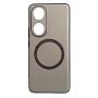 Кожаный чехол - накладка Leather Hybrid Case для Honor 90 с металлической вставкой