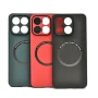 Шкіряний чохол - накладка Leather Hybrid Case для Honor X8A з металевою вставкою
