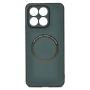 Шкіряний чохол - накладка Leather Hybrid Case для Honor X8A з металевою вставкою