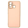 Чехол накладка Silicone Adds 6D для Infinix Hot 12 Play розовый