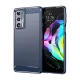 Чехол-накладка Polished Carbon для Motorola Edge 20 синий