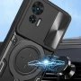 Чехол накладка Omeve Magnetic Ring для Motorola Edge 30 Neo красный