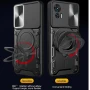 Чехол накладка Omeve Magnetic Ring для Motorola Edge 30 Neo красный