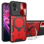 Чехол накладка Omeve Magnetic Ring для Motorola Edge 30 Neo красный