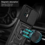 Чехол накладка Ricco Camera Sliding для Motorola Edge 30 Neo красный