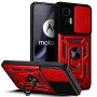Чехол накладка Ricco Camera Sliding для Motorola Edge 30 Neo красный